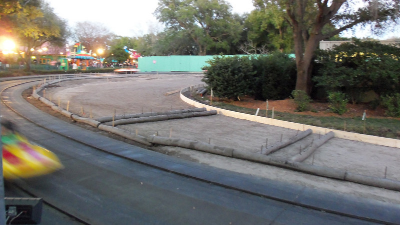 Work on the Speedway track Work on the Speedway track