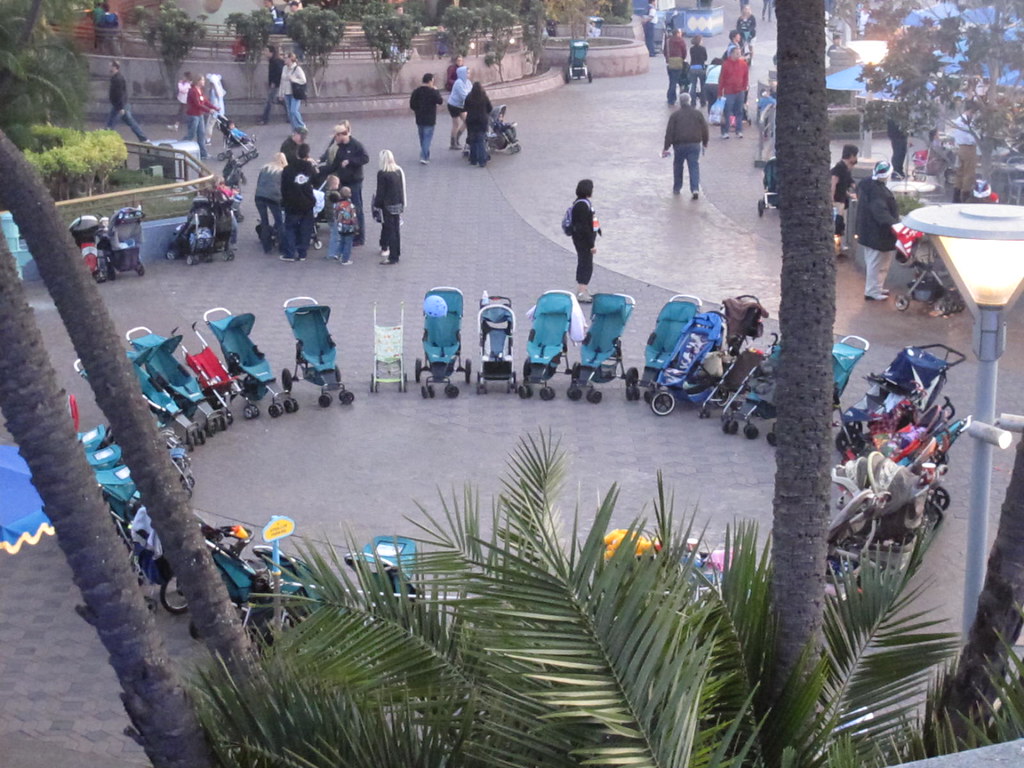 Strollers in circle