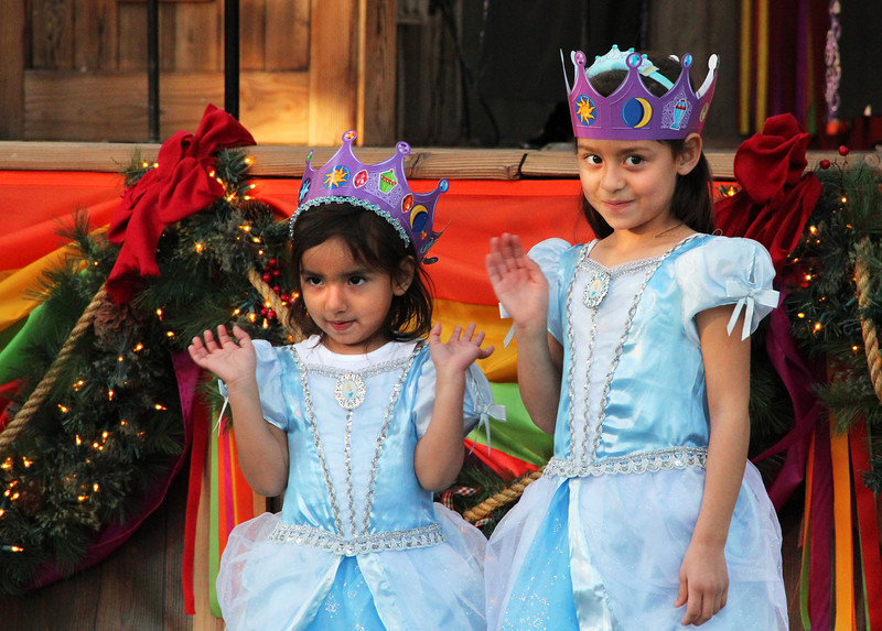 Little princesses became part of the show.