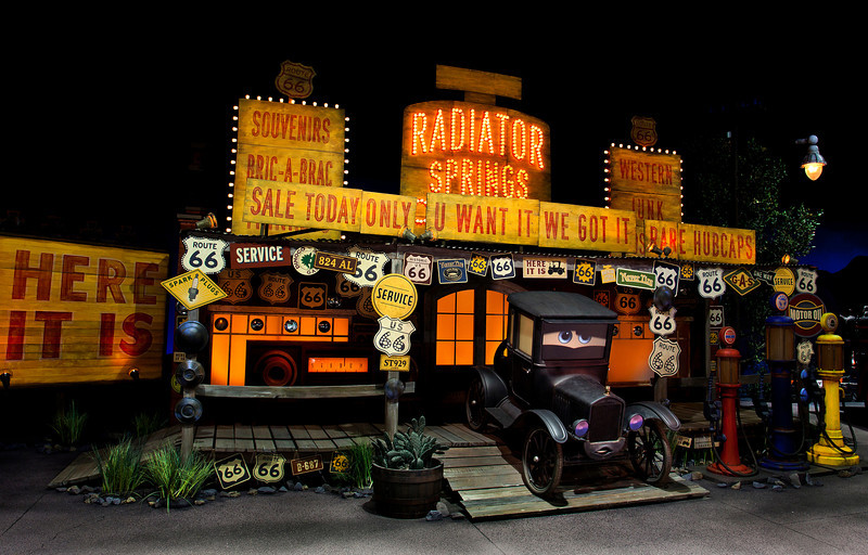 LIZZIE IN RADIATOR SPRINGS RACERS -- Coming to Disney California Adventure park June 15, 2012, Cars Land features three immersive family attractions showcasing characters and settings from the Disney-Pixar film, 