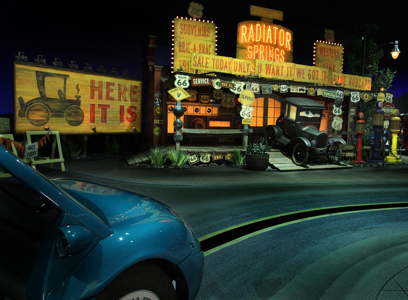 RADIATOR SPRINGS RACERS -- Cars Land features three immersive family attractions showcasing characters and settings from the Disney-Pixar film, 