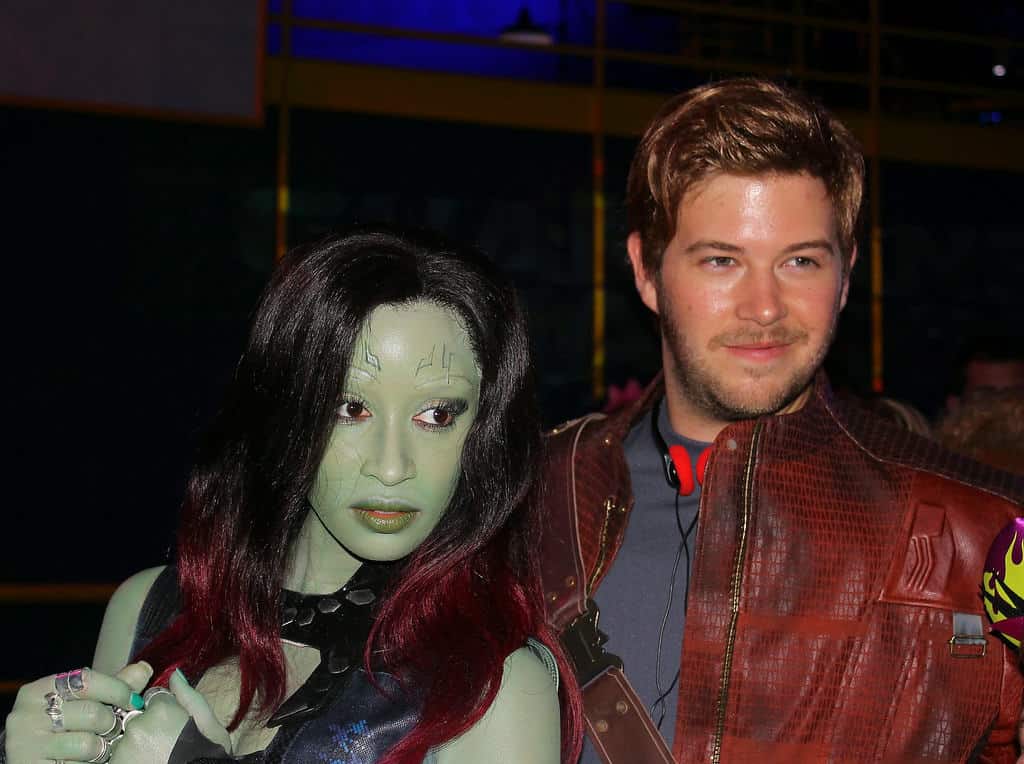 Star Lord and Gamora, the first Marvel characters to appear at WDW