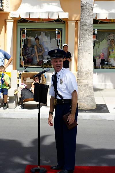 Ofc. Percival Peabody and Stone Granite shoot a peanut brittle comercial.