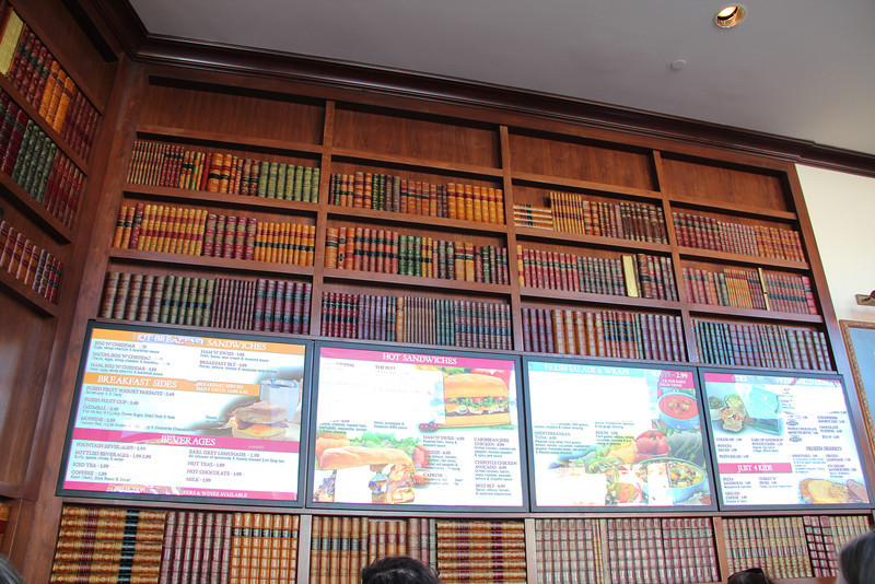 Unfortunately, the books were not available for reading while in line...