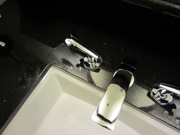 The sink handles have Mickey heads at the end.  Totally cool!