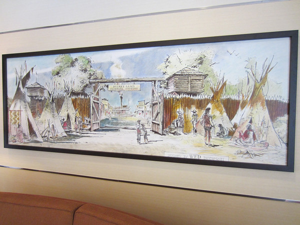 All of the artwork feature Frontierland themes to tie in with the overall decoration.