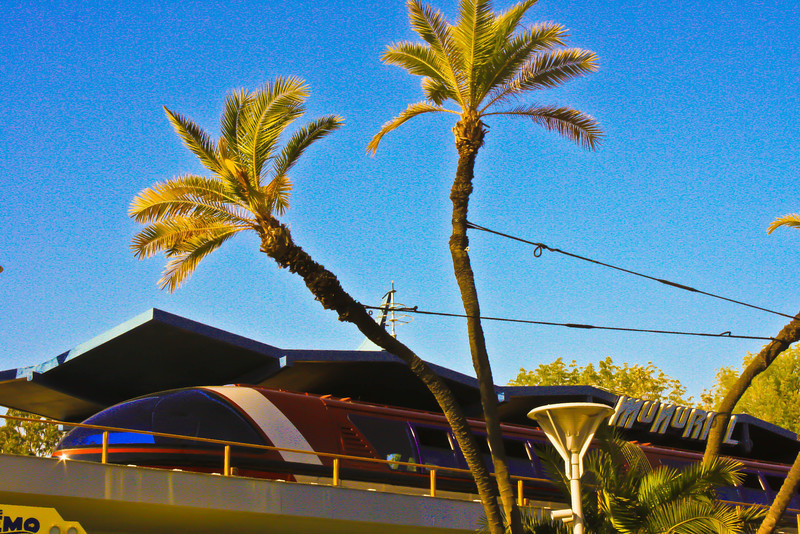 Monorail Red at Tomorrowland Station.