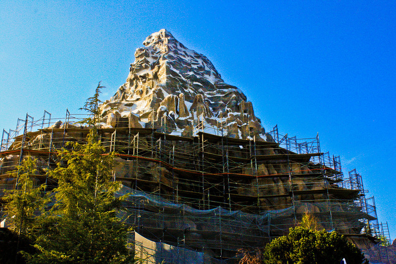 Matterhorn as seen from Tomorrowland.