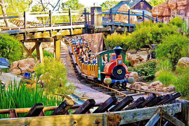 All smiles aboard Big Thunder Mountain Railroad!