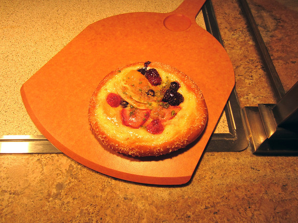 Conner's favorite dish from Boardwalk Pizza and Pasta: Fruit Pizza.