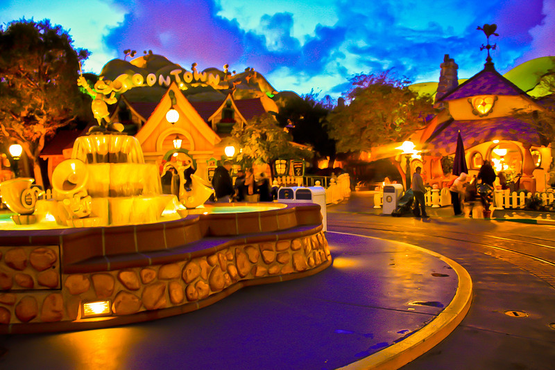 View of Mickey and Minnie's house.