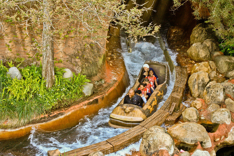 All smiles after the big drop on Splash Mountain.