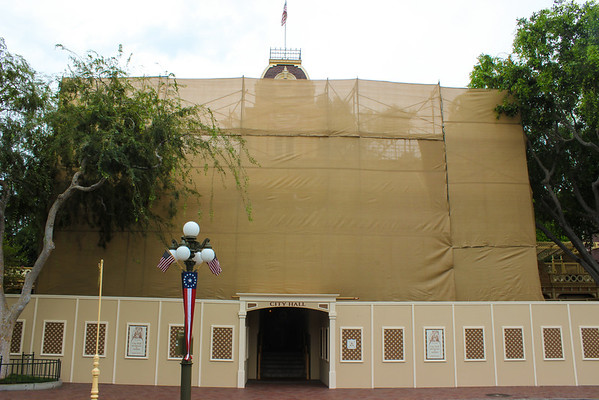 City Hall can still be accessed while under refurbishment.