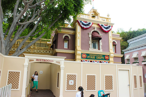 As can the restrooms near City Hall.  But the firestation is closed.