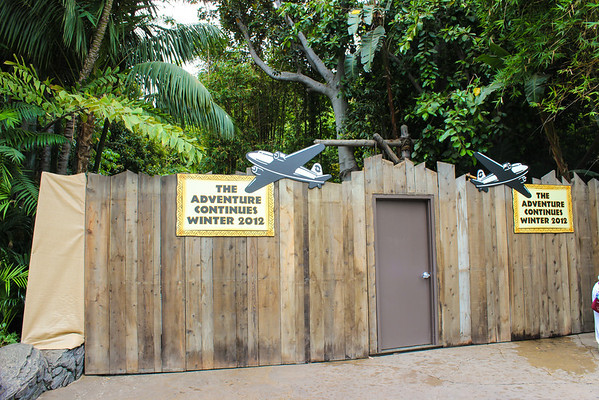 Indiana Jones closed until the end of the year.  Good thing too, there was A LOT that needed to be refurbished and repaired.