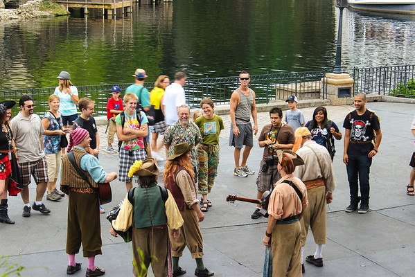 The Bootstrappers play for thrilled guests.