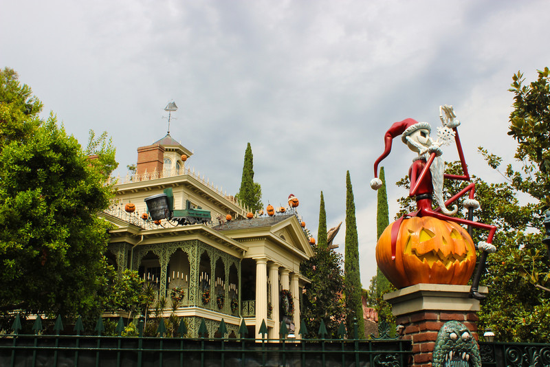Haunted Mansion Holiday decorations are moving along well.  Less than a week before it's open.