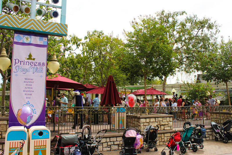 The new location for the Princess Meet and Greet is on the right side of the pathway to It's a Small World in Fantasyland.