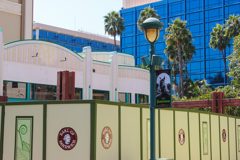 Construction of an outdoor patio/dining area.