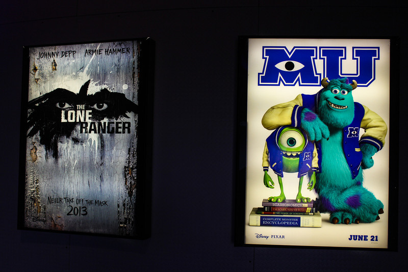 Movie advertising inside Innoventions.