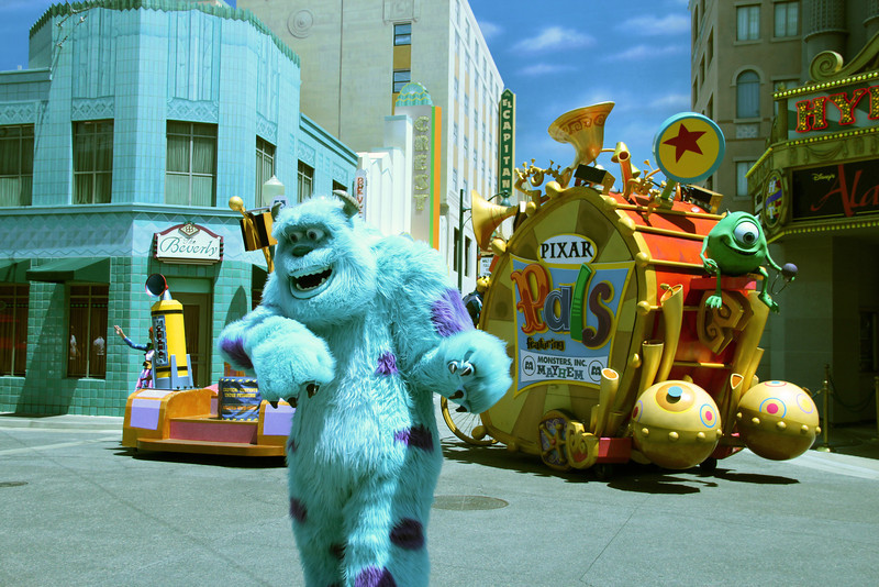 Appearing periodically in front of the Hyperion Theatre, Monsters Inc. Mayhem is a live performance street show which provides the opportunity for DCA guests to meet their favorite monsters as well as provide electricity for Monstropolis.