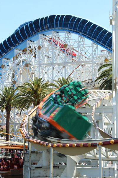 California Scream'in is the only attraction in DCA which provides a view of construction underway... while inverted.