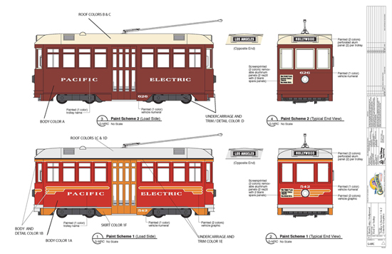 Red Car Trolley Designs at Disney California Adventure Park